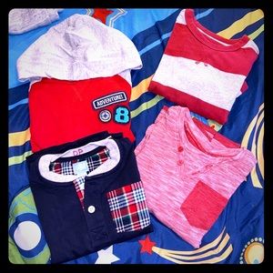 BUNDLE of 6 Long Sleeve T-shirts (4 + 2 FREE) 3T